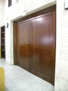 Wooden Entry Doors, Mir Yeshiva, Kiryat Sefer